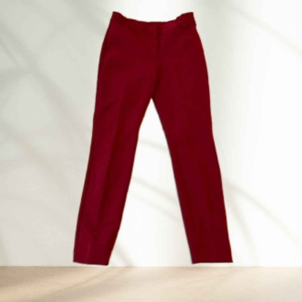 Express Deep Red Columnist Trousers